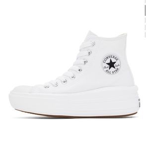 White Platform Converse